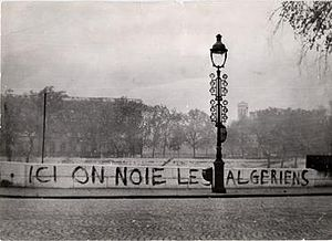 Graffiti after the Paris Massacre 1961